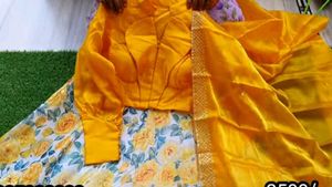 Yellow Jimmy Choo Lehenga With Dupatta