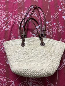 Loewe Raffia Basket Bag