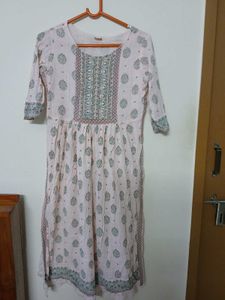Floral Print Dress with pant and long dupatta