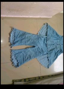 Denim Two-Piece Set