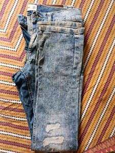 Distressed Denim Shorts