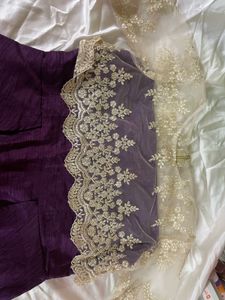 Elegant Purple Ethnic Dress✨