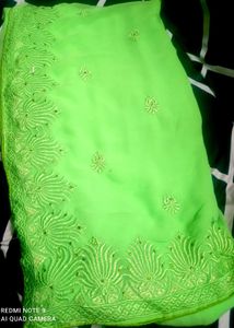 Elegant Green Saree