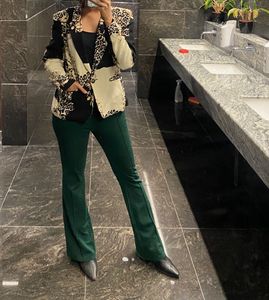 Bootcut Green Pants On Sale