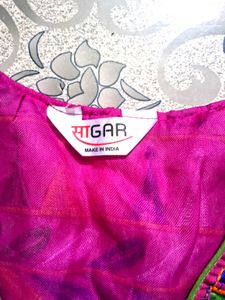 Pink Embroidered Folk Vest