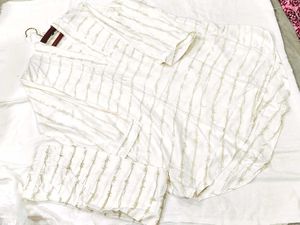 White Embroidered Kurta Set