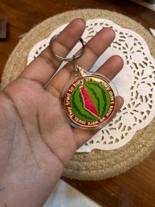 Free Palestine Keychain