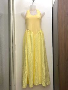 Yellow Halter Maxi Dress