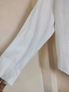 Lace Colar White Tops