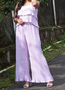 Lavender Pink Cord set for women