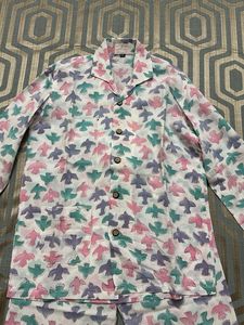 Bird Print Pajama Set