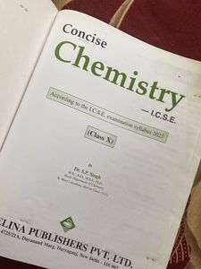 CONCISE CHEMISTRY CLASS X BOOK