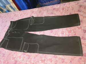 Levi&#39;s Black Contrast Stitch Jeans