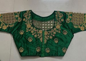 Green Work Blouse