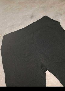 Gym Jet Black Tights For Workout