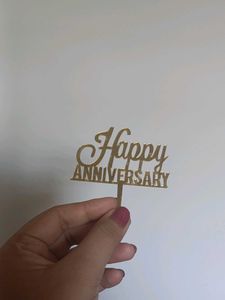 Happy Anniversary Cake Decor