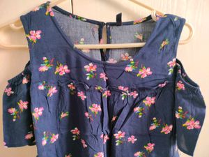 Floral Cold Shoulder Top