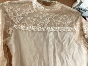 Laced Long Sleeve Top