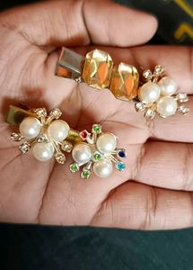 Pearl &amp; Rhinestone Hair Clips (Set of 2)