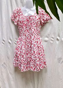 5126. CUTE FLORAL MINI DRESS