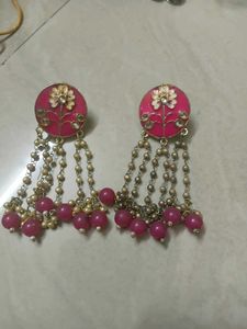Pink Dangle Earrings
