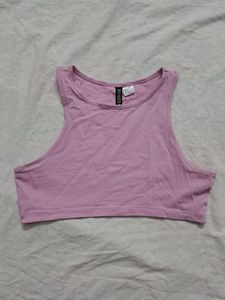 H&M Lavender Coloured Crop Top
