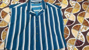 Striped Button-Down Sleeveless Top For Women