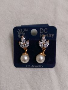 White Pearl Earrings