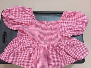 Peplum Top , A Little Deep Neck ,