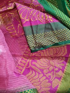 Pink &amp; Gold Indian Sari