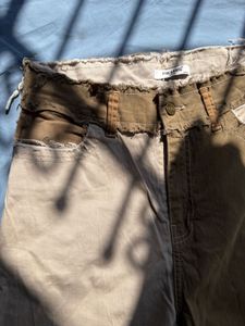 Freakins Patchwork Wide Leg Trousers