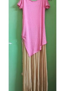 Pink &amp; Gold Kurta Set