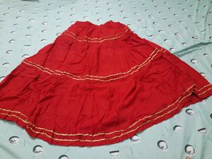 Red Skirt For Girl...  3to 5 Yr