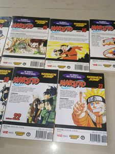 Naruto Manga Volumes 14-17, 19,22, 23