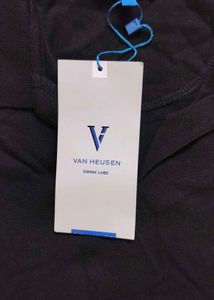 Van Heusen Black Camp Collar Shirt
