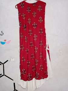 Red Printed Dress