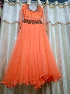 Coper Colour Embroidery Heavy Gown 😍✅
