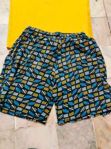 Blue &amp; Yellow Mustard Boys T Shirt