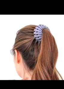 Combo-Bird&#39;s Nest Hair Clip &amp; Embellished Necklace