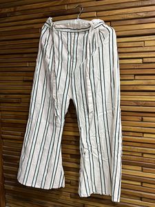 Wide Leg Trousers With Belt