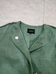 Green Casual Coat