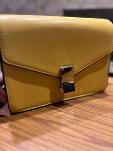 Chic Yellow Allen Solly Crossbody Bag