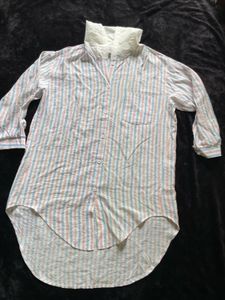 Striped Up-down Shirt Dress for Her 🤩🤩