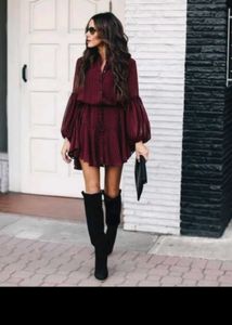 Urbanic drawstring shirt dress👗