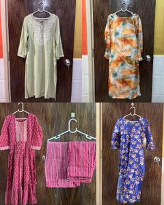 Combo 4 |34 Bust Kurta Set For Women