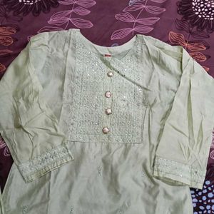 Light Green Palazzo Kameez