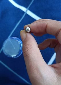 2 Small Real Silver Rudraksha Pendants