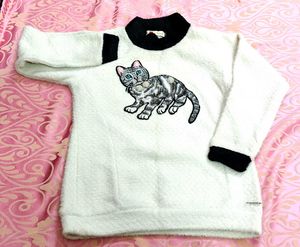 Cute Cat Print Sweater
