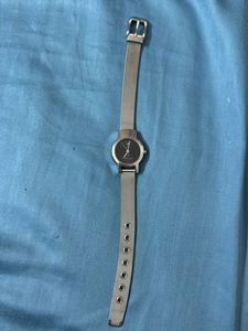 Fast rack—Silver-Tone Mesh Watch