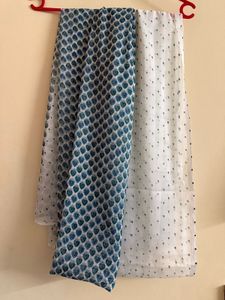 Green White Pallazo Suit